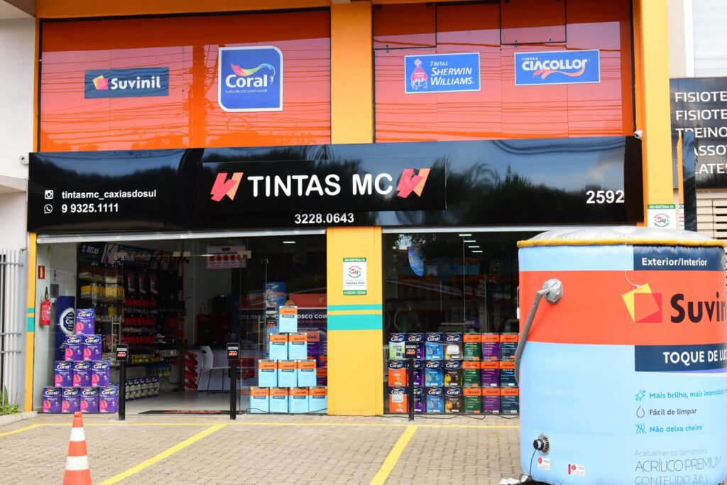 Inaugurada loja da franquia Tintas MC em Caxias do Sul-RS