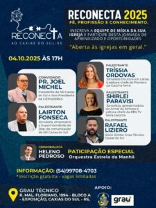 Reconecta 2025 conecta fé, profissão e conhecimento em Caxias do Sul