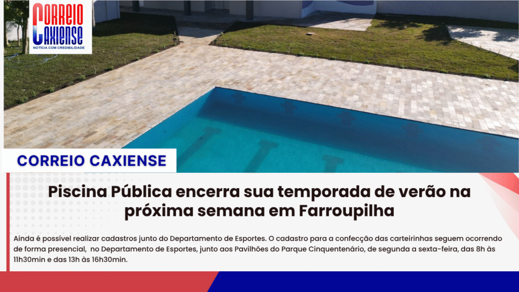 Piscina Pública encerra sua temporada de verão na próxima semana em Farroupilha