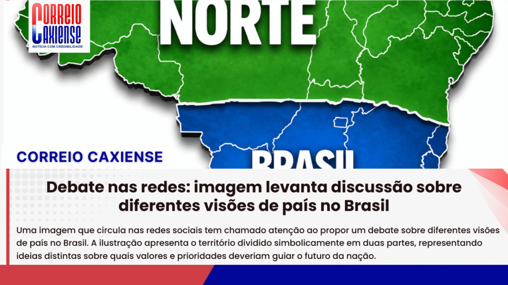 Debate nas redes: imagem levanta discussão sobre diferentes visões de país no Brasil